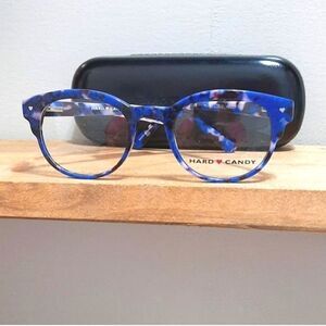 NEW Rx'able Eyeglass Frame w/ hard case, "Hard Candy" plastic,unisex, 48-21-140
